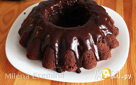 Шоколадный пивной кекс с шоколадным пивным кремом