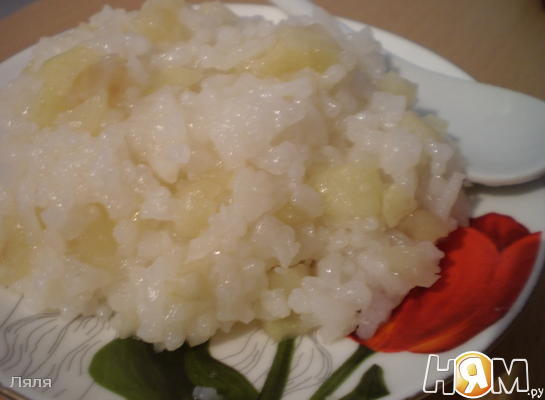 Рис с яблоками - рецепт автора Olgrig