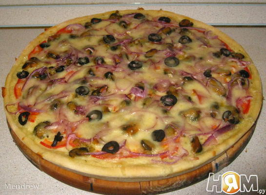 Рецепт Пицца с мидиями