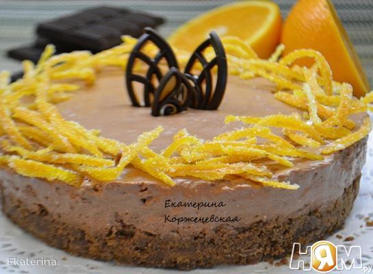 Рецепт Шоколадно-апельсиновый чизкейк
