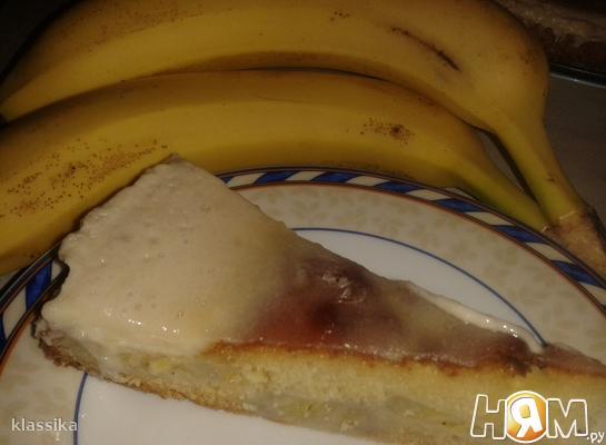 Рецепт Нежный банановый пирог