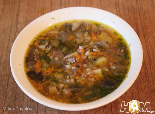Рецепт Грибной суп с гречкой