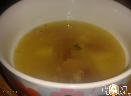 Рецепт Гороховый суп с копчеными ребрышками