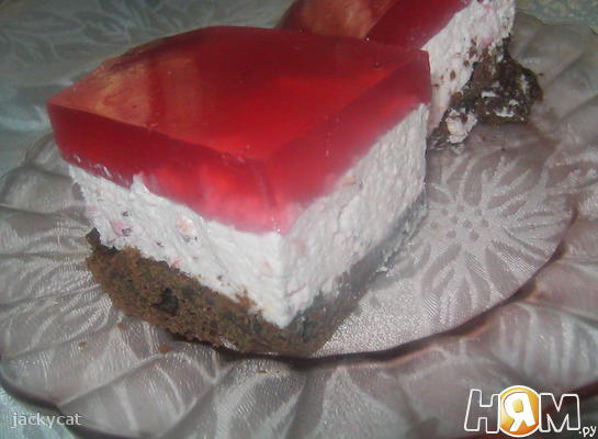 Торт-мусс из красной смородины